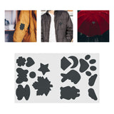 Maxbell Down Jacket Repair Patches Clothing Repair Patch Fabric Patch for Clothes 21pcs Gray