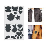 Maxbell Down Jacket Repair Patches Clothing Repair Patch Fabric Patch for Clothes 21pcs Gray