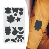 Maxbell Down Jacket Repair Patches Clothing Repair Patch Fabric Patch for Clothes 21pcs Gray