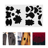 Maxbell Down Jacket Repair Patches Clothing Repair Patch Fabric Patch for Clothes 21pcs Black