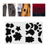 Maxbell Down Jacket Repair Patches Clothing Repair Patch Fabric Patch for Clothes 21pcs Black