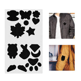 Maxbell Down Jacket Repair Patches Clothing Repair Patch Fabric Patch for Clothes 21pcs Black