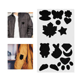 Maxbell Down Jacket Repair Patches Clothing Repair Patch Fabric Patch for Clothes 21pcs Black