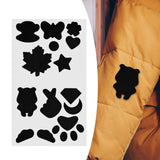 Maxbell Down Jacket Repair Patches Clothing Repair Patch Fabric Patch for Clothes 21pcs Black