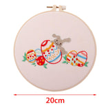 Maxbell Embroidery Starter Kit Sewing for Beginners Cross Stitch Needlework Gift Style D