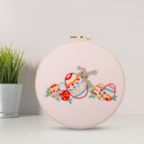 Maxbell Embroidery Starter Kit Sewing for Beginners Cross Stitch Needlework Gift Style D
