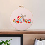 Maxbell Embroidery Starter Kit Sewing for Beginners Cross Stitch Needlework Gift Style D