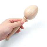 Maxbell Darning Egg Darning Needle Kit Wooden Darning Mushroom Tools for Socks