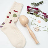 Maxbell Darning Egg Darning Needle Kit Wooden Darning Mushroom Tools for Socks