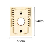 Maxbell Leather Die Cut Mold Stitching Handcraft Wooden Wallet Die Cutting for Home