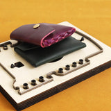Maxbell Leather Die Cut Mold Stitching Handcraft Wooden Wallet Die Cutting for Home