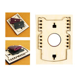 Maxbell Leather Die Cut Mold Stitching Handcraft Wooden Wallet Die Cutting for Home