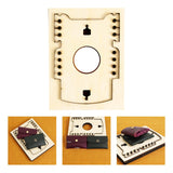 Maxbell Leather Die Cut Mold Stitching Handcraft Wooden Wallet Die Cutting for Home