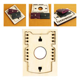 Maxbell Leather Die Cut Mold Stitching Handcraft Wooden Wallet Die Cutting for Home