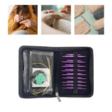 Maxbell Circular Knitting Needles Set Craft Crochet Needles for Socks Knitter Sewing
