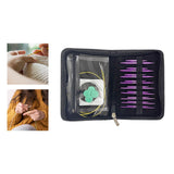 Maxbell Circular Knitting Needles Set Craft Crochet Needles for Socks Knitter Sewing