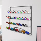 Maxbell Wall Mount Thread Holder 32 Spool Sewing Thread Rack with Hanging Tools