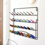 Maxbell Wall Mount Thread Holder 32 Spool Sewing Thread Rack with Hanging Tools