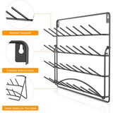 Maxbell Wall Mount Thread Holder 32 Spool Sewing Thread Rack with Hanging Tools