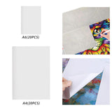 Maxbell 20Pcs Diamond Painting Release Paper Tools for Beginners Nonstick Covers A6 10.5cmx14.8cm