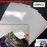 Maxbell 20Pcs Diamond Painting Release Paper Tools for Beginners Nonstick Covers A4 29.7cmx21cm