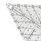 Maxbell 60 Degree Diamond Quilting Template Sewing Ruler for Simple Quilting Designs Large