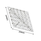 Maxbell 60 Degree Diamond Quilting Template Sewing Ruler for Simple Quilting Designs Large