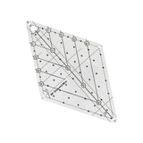 Maxbell 60 Degree Diamond Quilting Template Sewing Ruler for Simple Quilting Designs Large