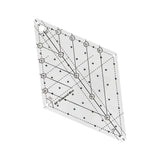Maxbell 60 Degree Diamond Quilting Template Sewing Ruler for Simple Quilting Designs Large