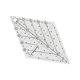 Maxbell 60 Degree Diamond Quilting Template Sewing Ruler for Simple Quilting Designs Large