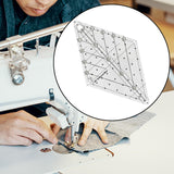 Maxbell 60 Degree Diamond Quilting Template Sewing Ruler for Simple Quilting Designs Large