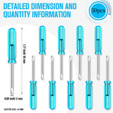 Maxbell 50Pcs 2mm Mini Screwdrivers Set Eyeglass Screwdriver for Toy Repair Sturdy Flat Head