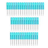 Maxbell 50Pcs 2mm Mini Screwdrivers Set Eyeglass Screwdriver for Toy Repair Sturdy Flat Head