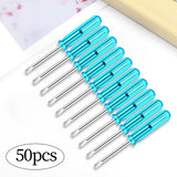 Maxbell 50Pcs 2mm Mini Screwdrivers Set Eyeglass Screwdriver for Toy Repair Sturdy Flat Head