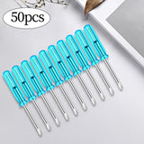 Maxbell 50Pcs 2mm Mini Screwdrivers Set Eyeglass Screwdriver for Toy Repair Sturdy Flat Head
