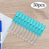 Maxbell 50Pcs 2mm Mini Screwdrivers Set Eyeglass Screwdriver for Toy Repair Sturdy Flat Head