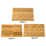 Maxbell Beading Board Showcase Practical Wooden Bead boards for Storage Mom Day Gifts Style A