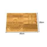 Maxbell Beading Board Showcase Practical Wooden Bead boards for Storage Mom Day Gifts Style A