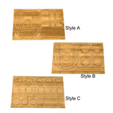 Maxbell Beading Board Showcase Practical Wooden Bead boards for Storage Mom Day Gifts Style A