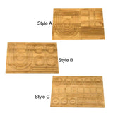 Maxbell Beading Board Showcase Practical Wooden Bead boards for Storage Mom Day Gifts Style A