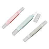 Maxbell Double Needle Threader Accs Hand Sewing for Household Needlecraft Embroidery Pink