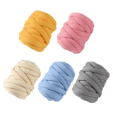 Maxbell 250G/0.55lbs Chunky Yarn Jumbo Tube Yarn for Craft DIY Throw Sofa Bed Pillow Cream