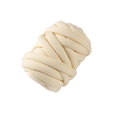 Maxbell 250G/0.55lbs Chunky Yarn Jumbo Tube Yarn for Craft DIY Throw Sofa Bed Pillow Cream