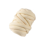 Maxbell 250G/0.55lbs Chunky Yarn Jumbo Tube Yarn for Craft DIY Throw Sofa Bed Pillow Cream