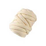 Maxbell 250G/0.55lbs Chunky Yarn Jumbo Tube Yarn for Craft DIY Throw Sofa Bed Pillow Cream