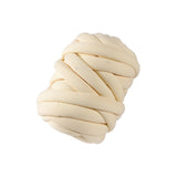 Maxbell 250G/0.55lbs Chunky Yarn Jumbo Tube Yarn for Craft DIY Throw Sofa Bed Pillow Cream