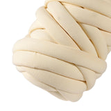 Maxbell 250G/0.55lbs Chunky Yarn Jumbo Tube Yarn for Craft DIY Throw Sofa Bed Pillow Cream