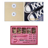 Maxbell Snap Fasteners Button Kits with Fastener Pliers for Jumpsuit Hat Quilt Cover Argent