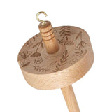 Maxbell Top Whorl Easy to Use 12.80inch Wheel Drop Spindle for Woven Crochet Felting