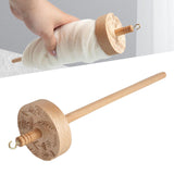 Maxbell Top Whorl Easy to Use 12.80inch Wheel Drop Spindle for Woven Crochet Felting